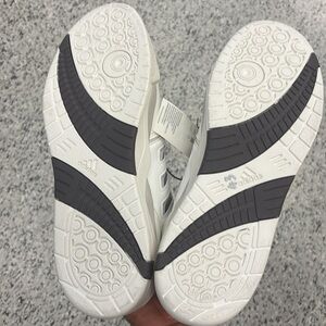 Adidas White and Gray Athletic Shoes